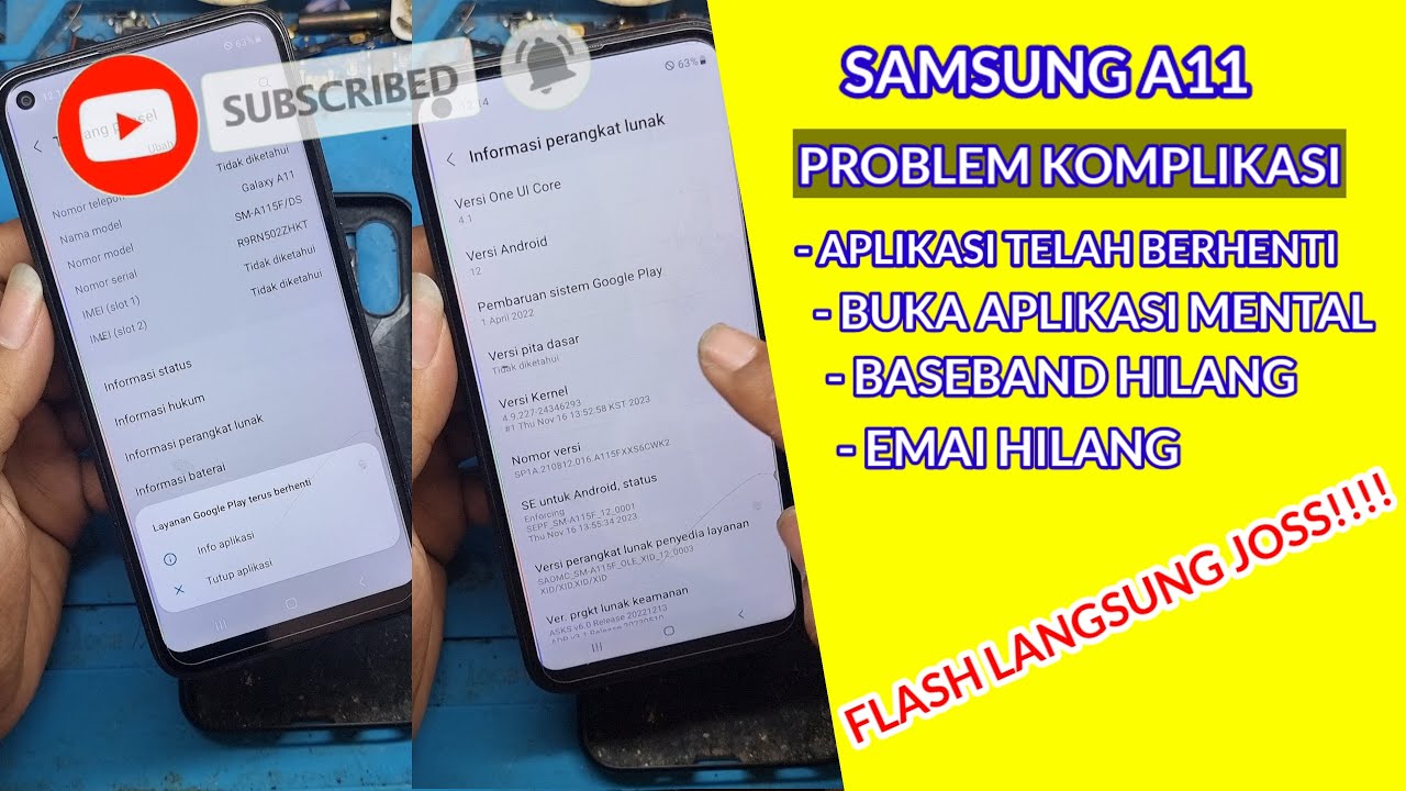 Cara flash samsung a11