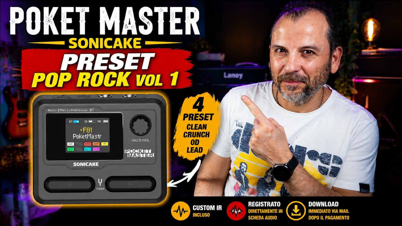 POKET MASTER Sonicake  - PRESET - POP ROCK VOL1