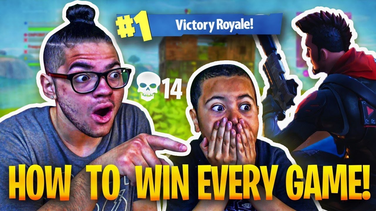 TEACHING 9 YEAR OLD BROTHER HOW TO WIN 99.99% OF SOLOS *NEW* SKIN IS INSANE! FORTNITE BATTLE ROYALE!