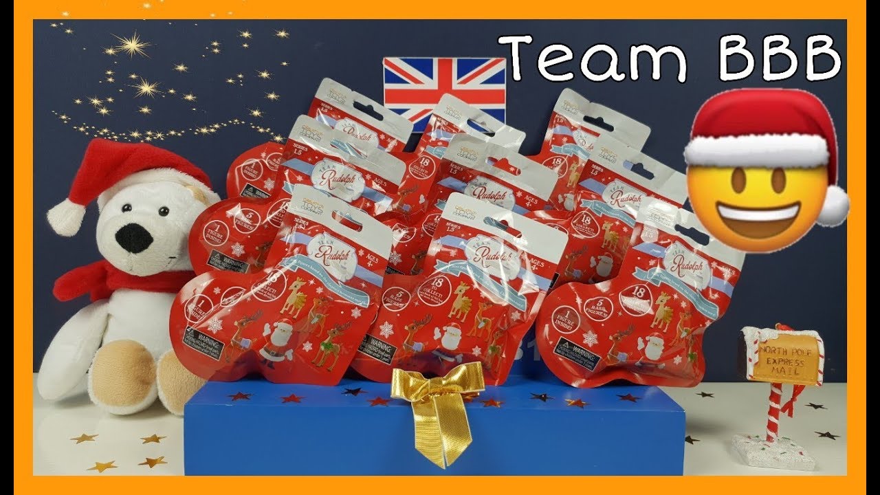 TEAM RUDOLPH 1.5! Will we find an ULTRA RARE Blue Santa? or a Rare GOLD Reindeer? Brand NEW Xmas toy