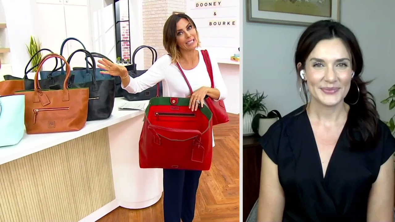 Dooney & Bourke Florentine Leather Russell Tote on QVC