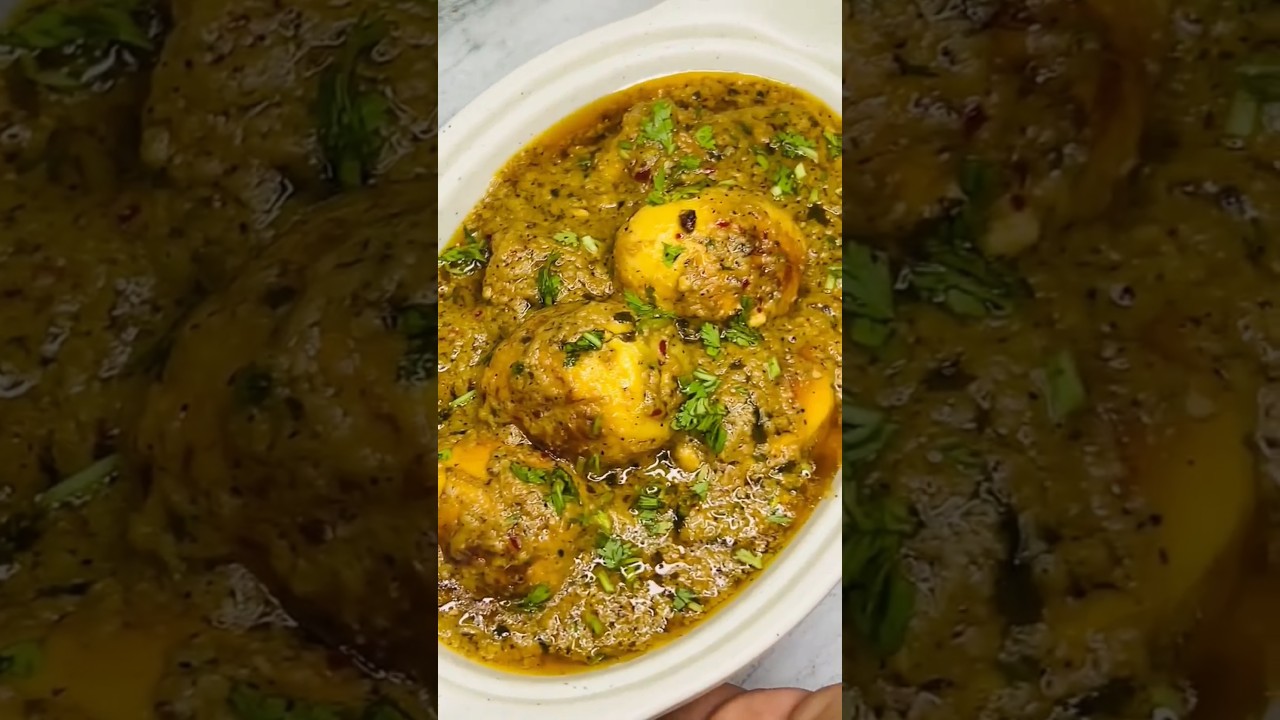 Malai Afghani Anda Gravy | Afghani Anda Curry Recipe
