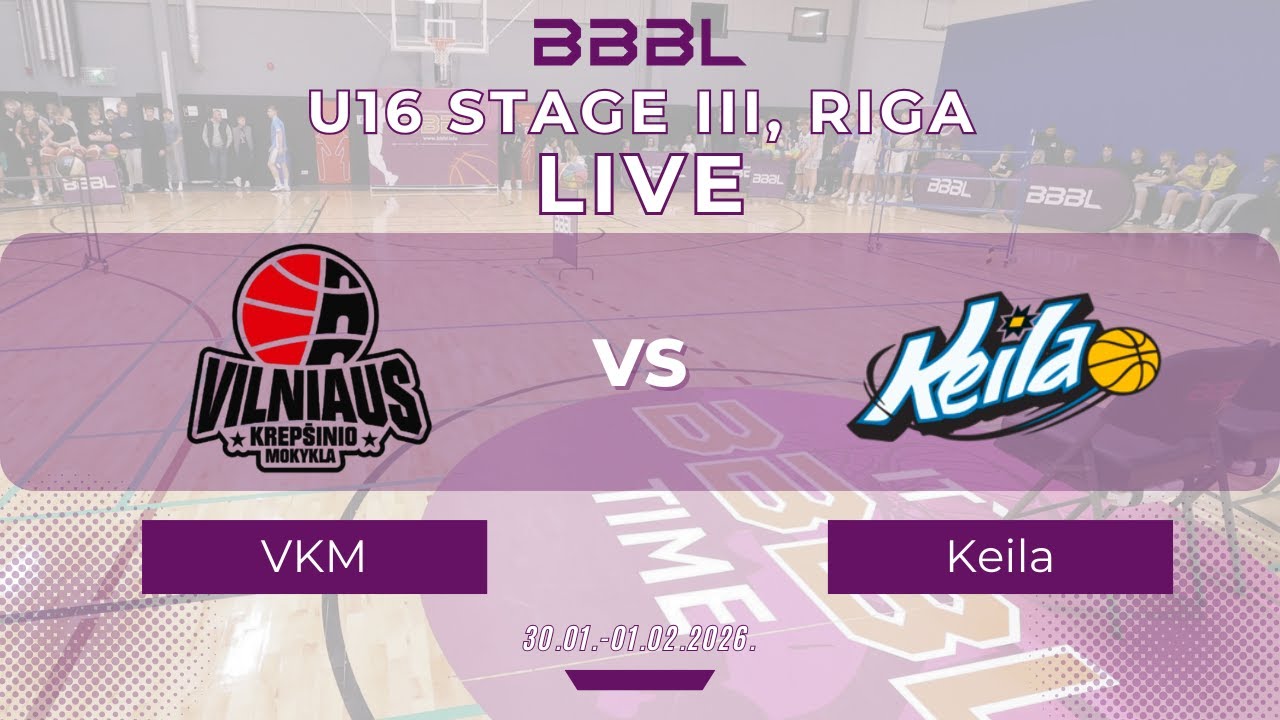Vilniaus krepšinio mokykla 2010 vs Keila BS 2010 | BBBL U16 | Stage III