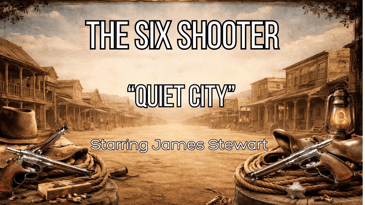 The Six Shooter - Quiet City (1954) | James Stewart Ghost Town Western