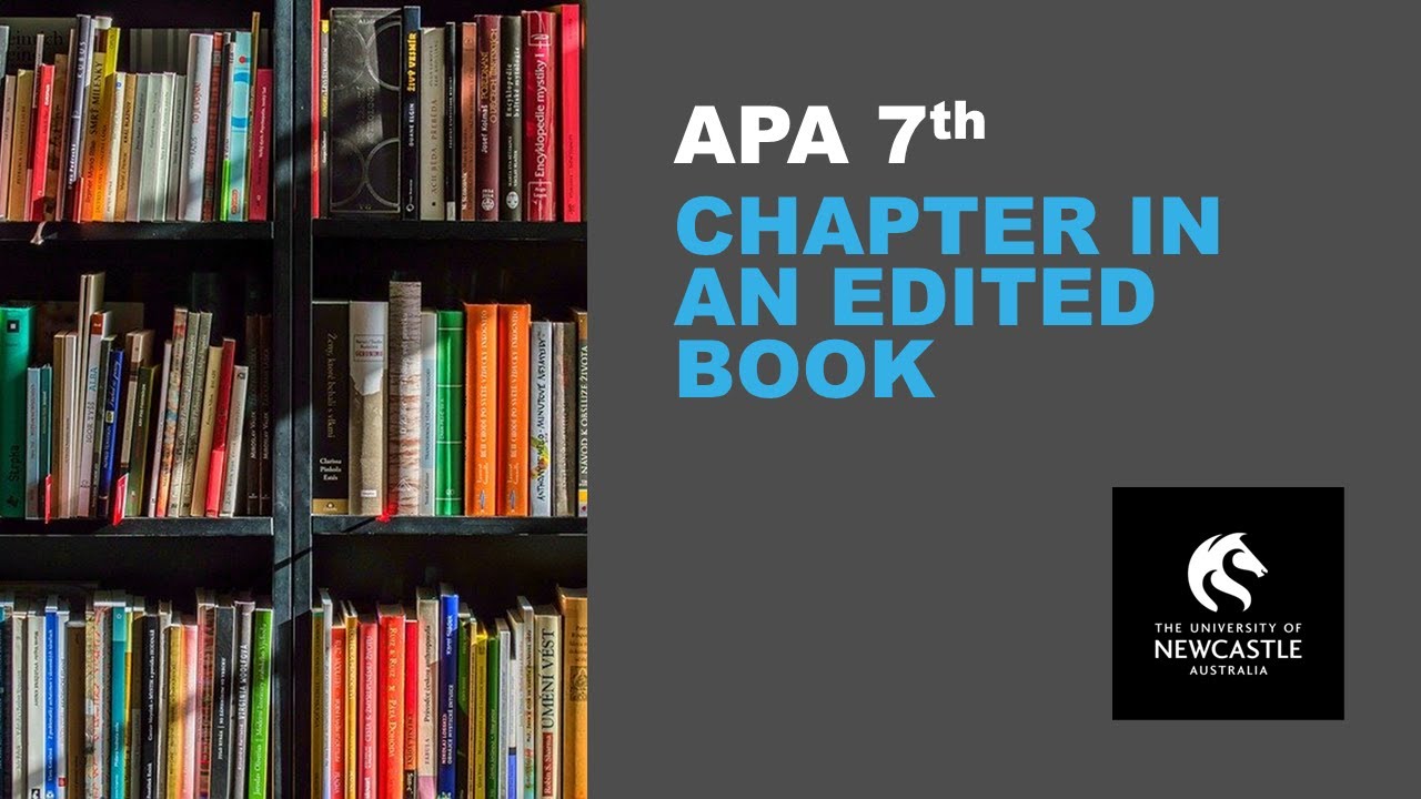 How to reference a chapter in an edited book using APA7th style