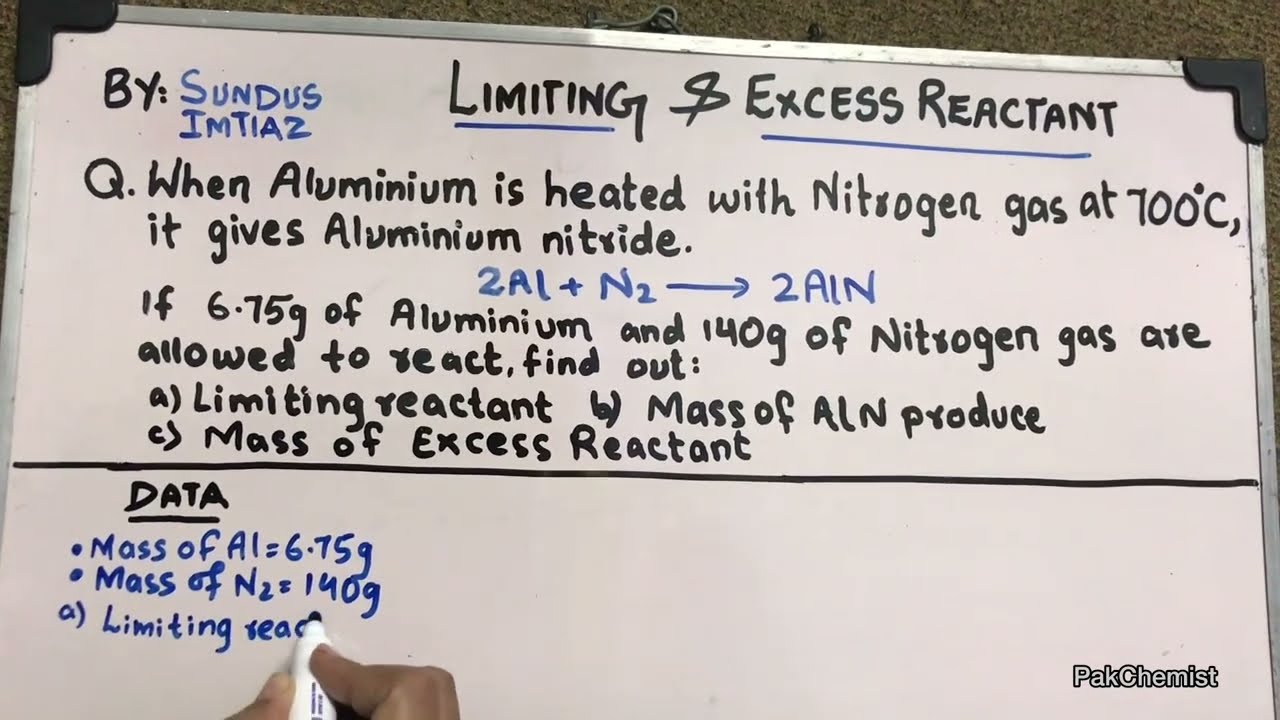 Limiting & Excess Reactant Problems: Step-by-Step Numerical Solutions 🧪🔥I Class 11