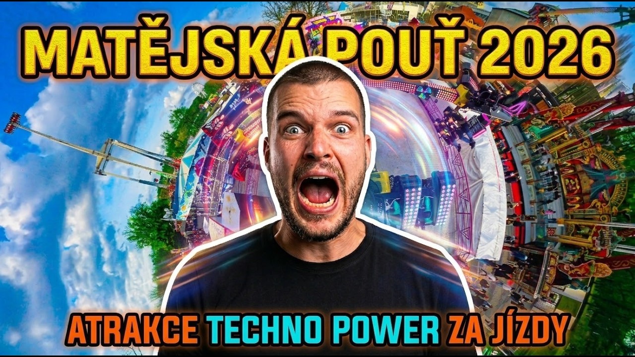 NEJLEPŠÍ VIDEO Z MATĚJSKÉ POUTI  2026 | Takhle atrakci Techno Power ještě nikdo nenatočil Onride POV