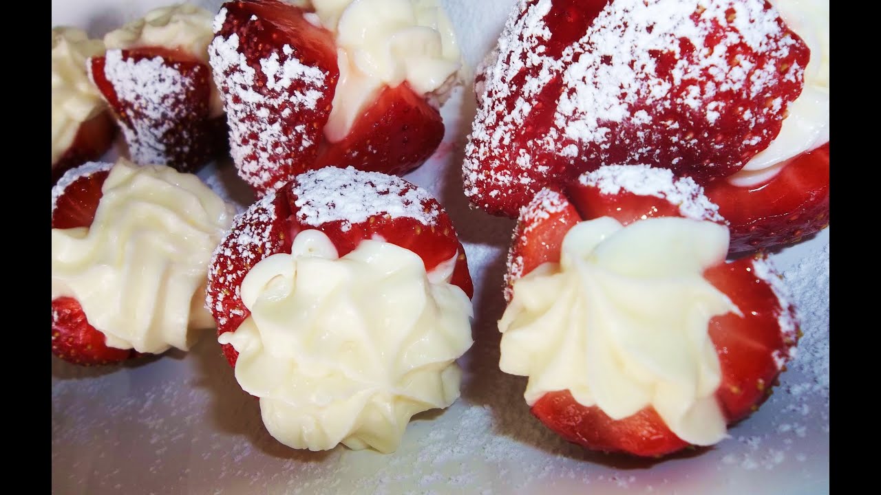 How to Make Stuffed Cream Cheese Filled Strawberries Recipe