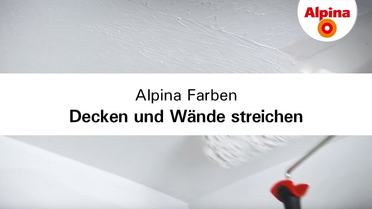 Alpina Farben: Decken und W&auml;nde streichen