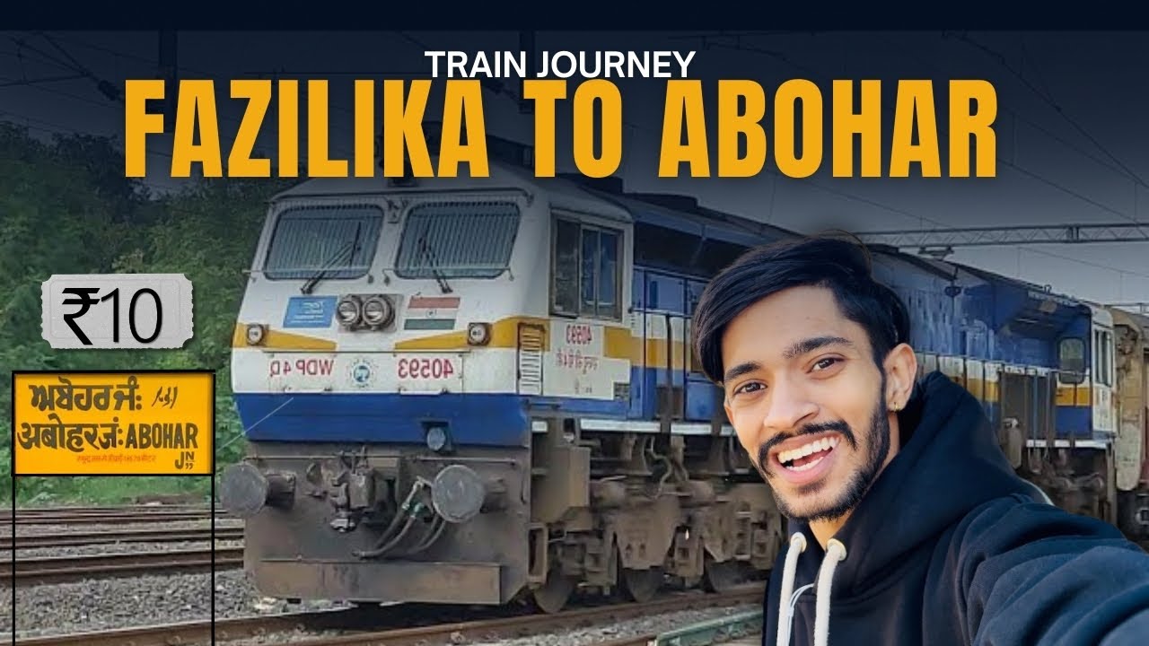 Fazilka To Abohar In Just 10 Rs😱 Train journey , 54560 Passenger Train