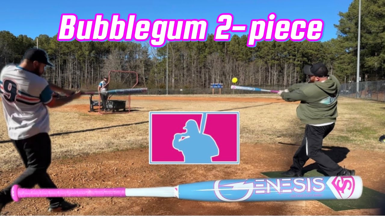Louisville Slugger Genesis Bubble Gum Slowpitch Softball Bat