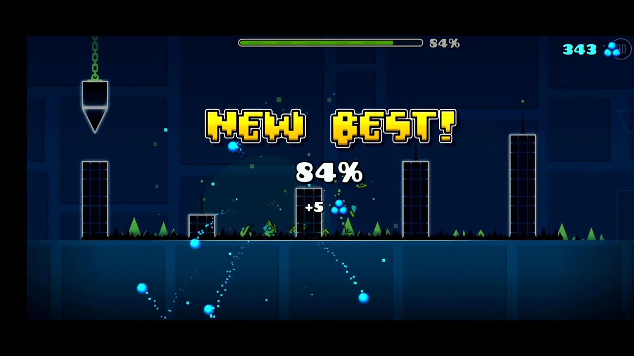 PLAYING GD (GEOMETRY DASH) PART4 BEATING POLARGEIST
