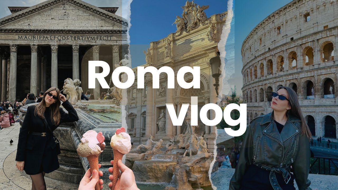 ROMA'DA DOPDOLU 3 GÜN | Aşk Çeşmesi, Pantheon, Kolezyum | Lezzet Durakları | Gezi ve Yemek 🍝