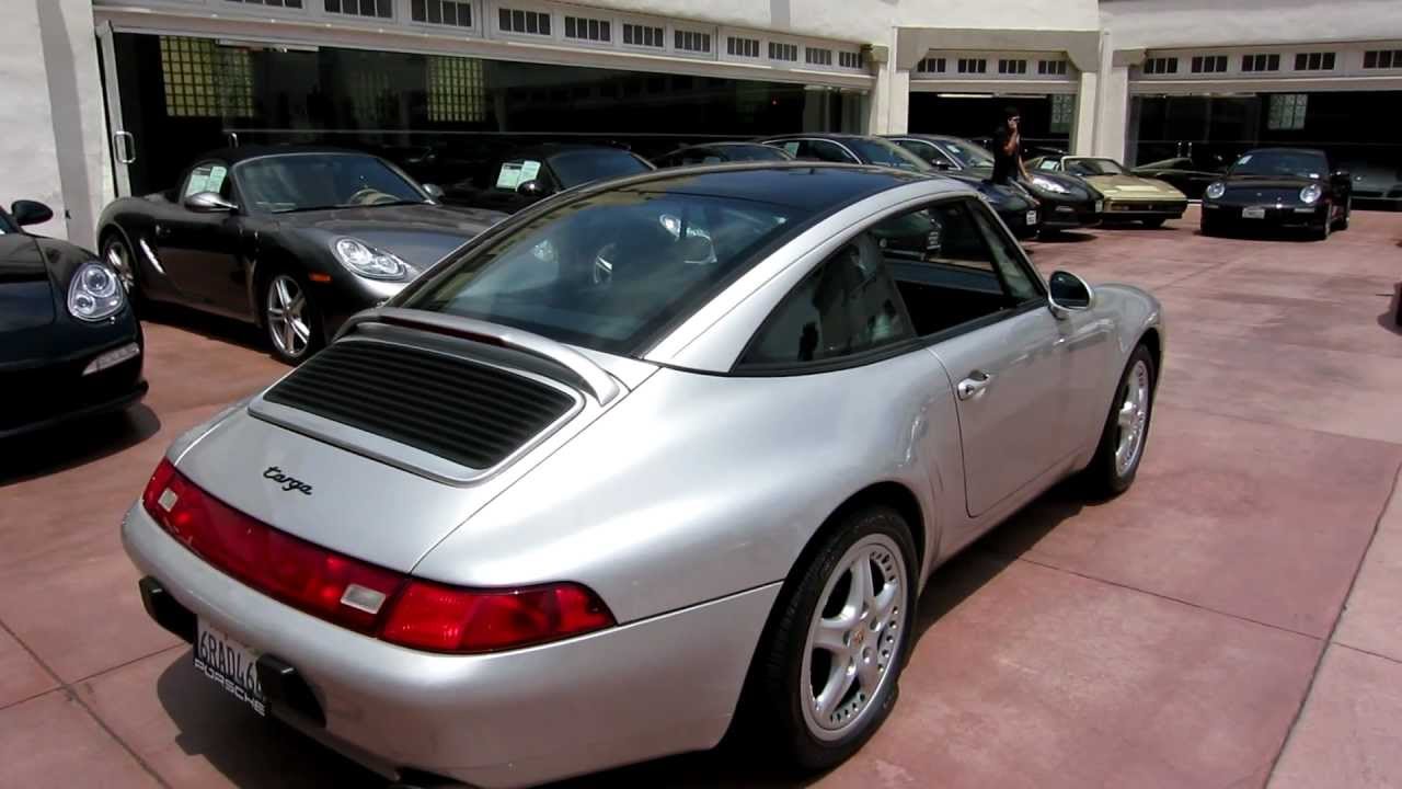 # 92 1997 Porsche 911 Targa 993 Arctic Silver Black 41,000 miles at Beverly Hills Porsche SOLD