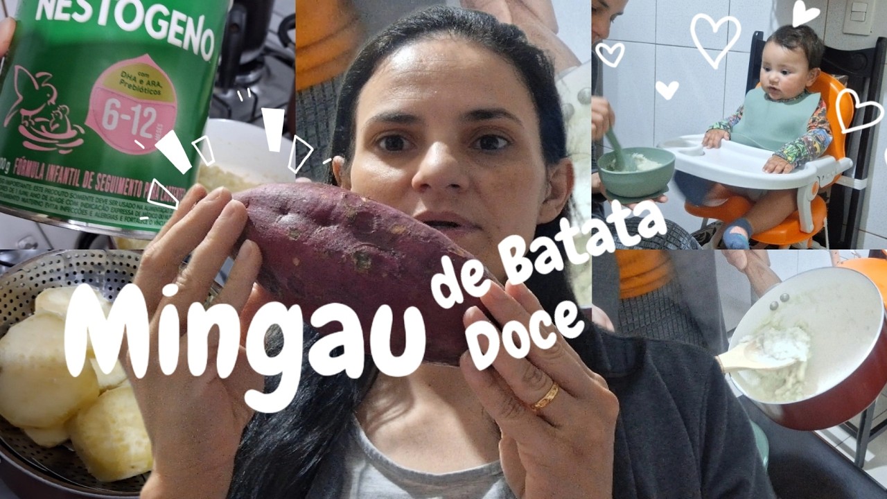 COMO FAZER MINGAU DE BATATA DOCE PARA BEBÊ | Papinha Saudável 🍠