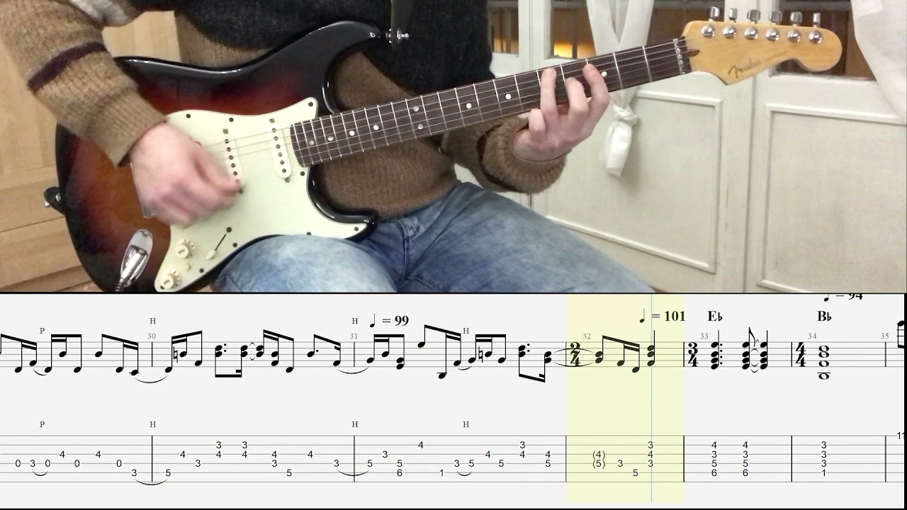 The Beatles - Strawberry Fields Forever GUITAR COVER + PLAY ALONG TAB + SCORE