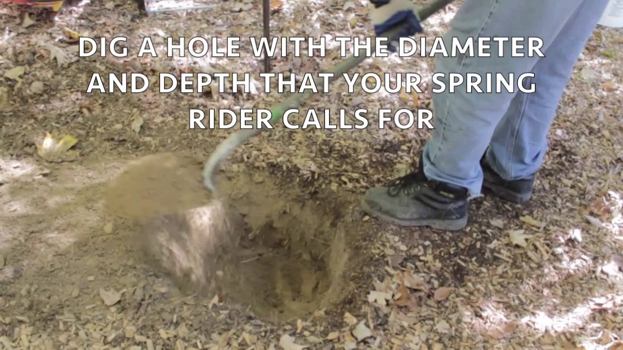 How to install a spring rider