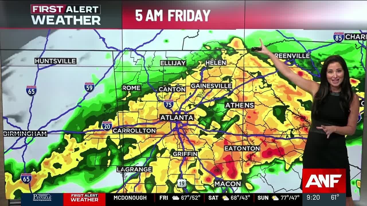 First Alert Weather Day: Heavy rain through early Friday morning