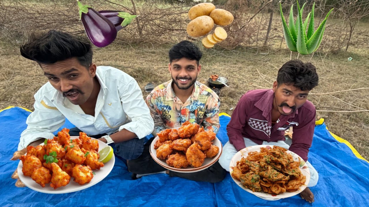 Crazy Pakoda Challenge - Brinjal, Potato & Aloe Vera  | किसके हिस्से में क्या आएगा ?