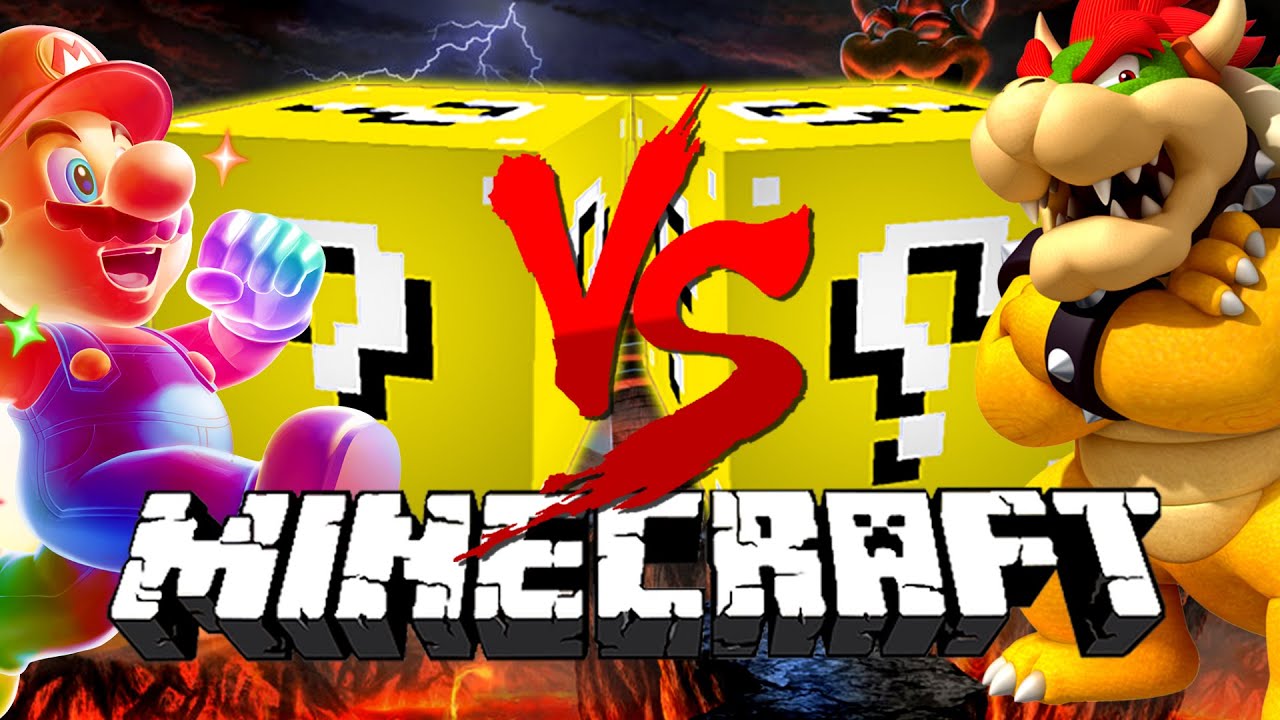 Minecraft: MARIO LUCKY BLOCK CHALLENGE | Mario Level 1!!