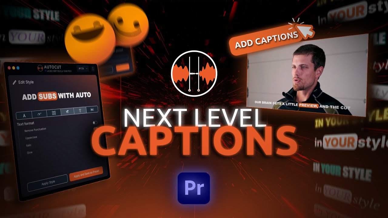 Add animated captions with AutoCaptions by AutoCut (Premiere Pro et DaVinci Resolve)