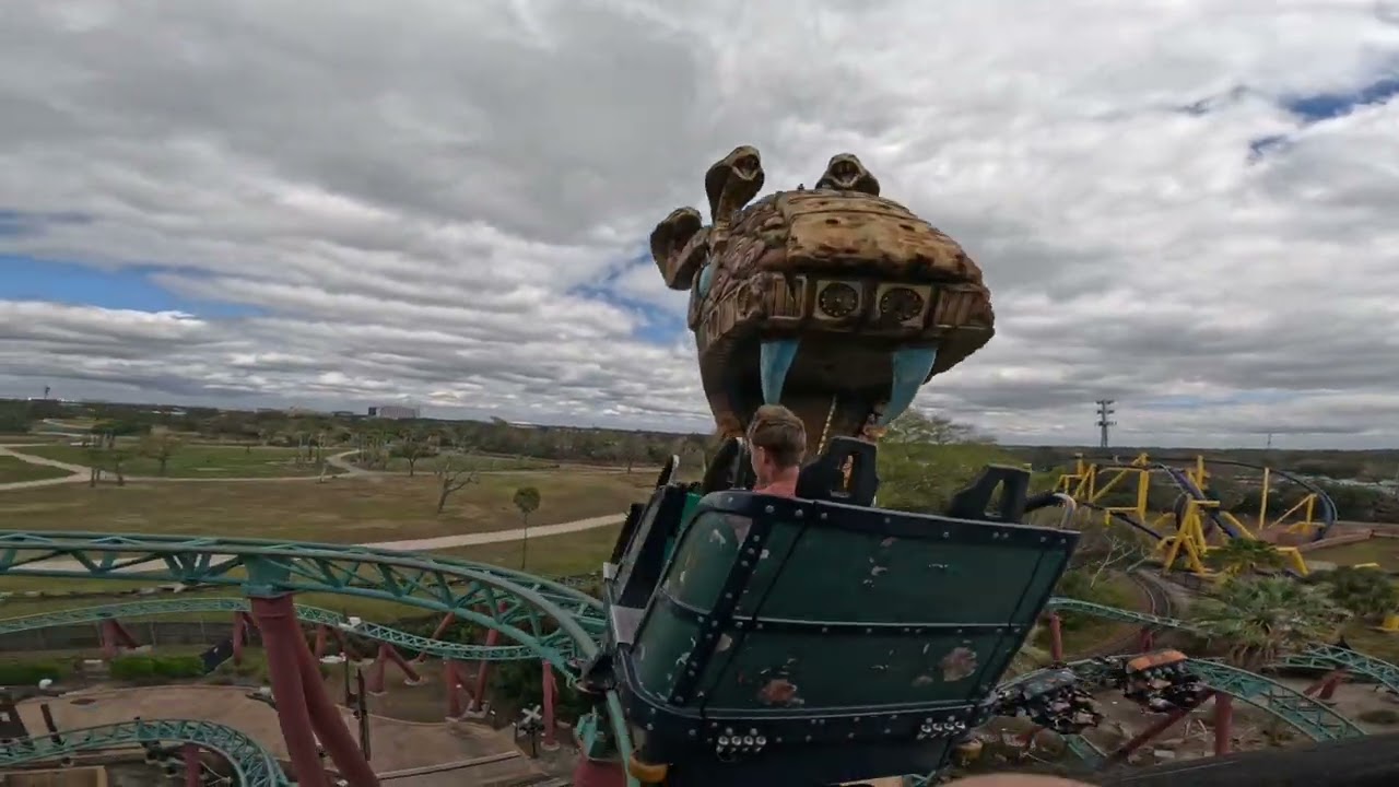 Going on Cobra's Curse in Bush Gardens in Tampa Florida 