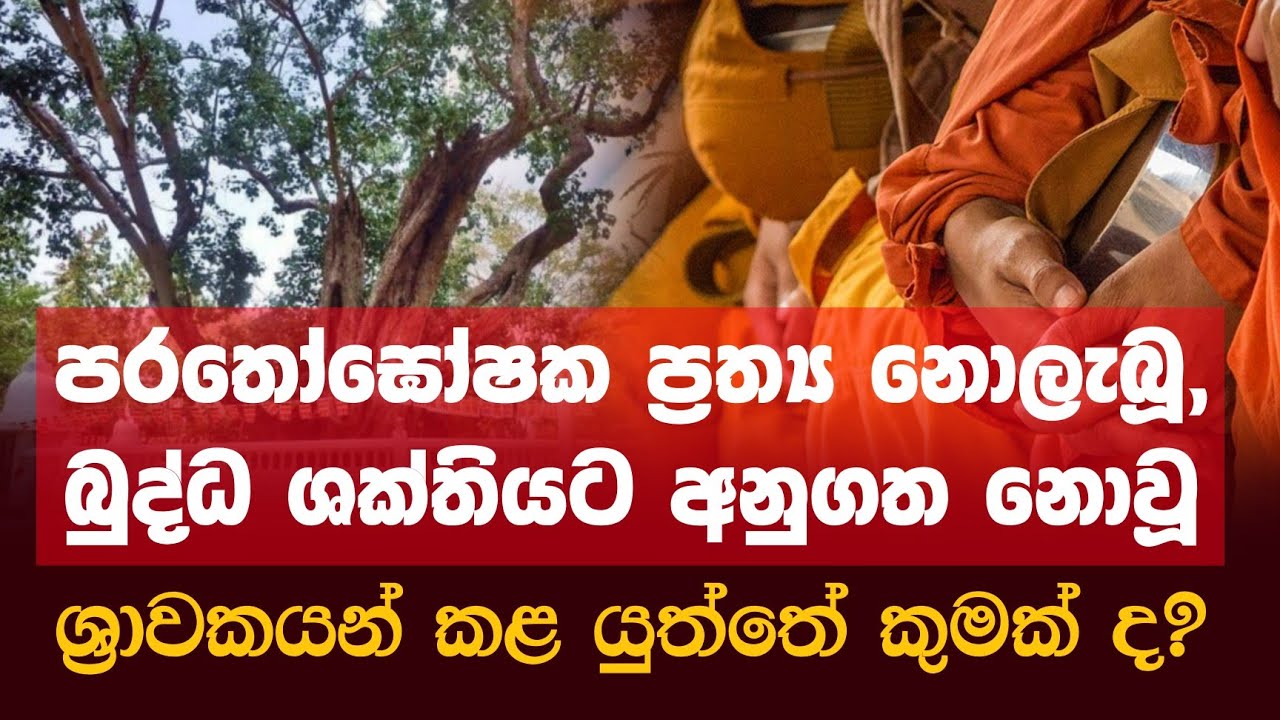 පරතෝඝෝෂක ප්‍රත්‍ය නොලැබූ, බුද්ධ ශක්තියට අනුගත නොවූ ශ්‍රාවකයන් කළ යුත්තේ කුමක් ද? | Daham Atuvawa