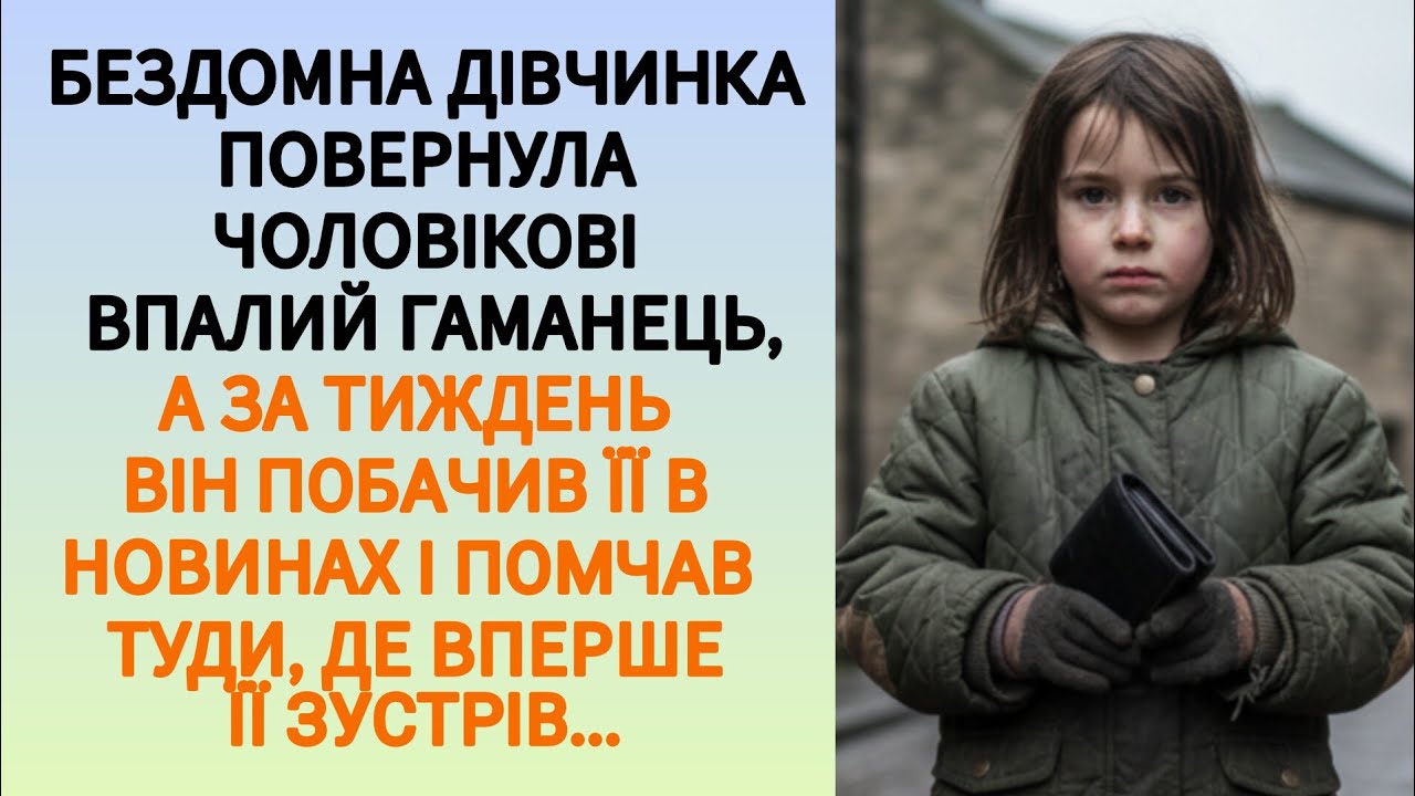 🇺🇦|| БЕЗДОМНА ДІВЧИНКА ПОВЕРНУЛА ЧОЛОВІКОВІ ВПАЛИЙ ГАМАНЕЦЬ, А ЗА ТИЖДЕНЬ ВІН ПОБАЧИВ... Життєва 