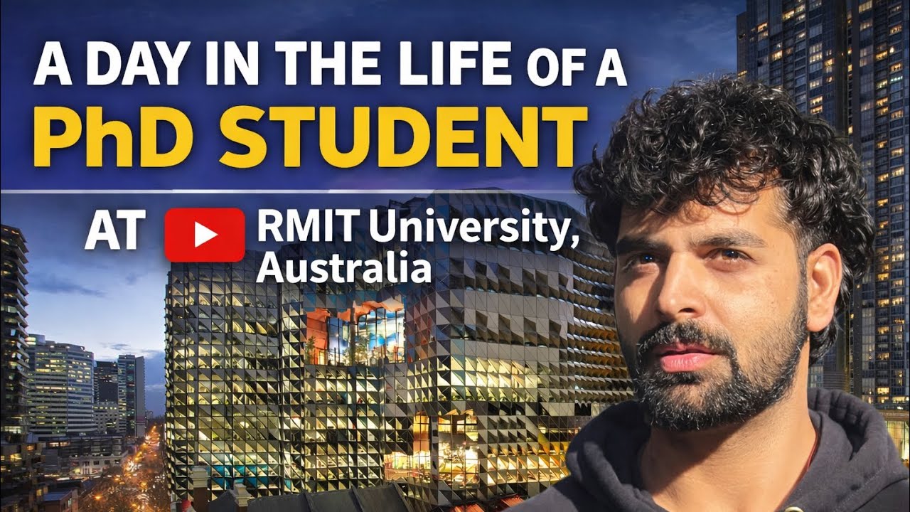 A day in the life of a PhD student at RMIT University,  Melbourne Australia| Rashed Lone