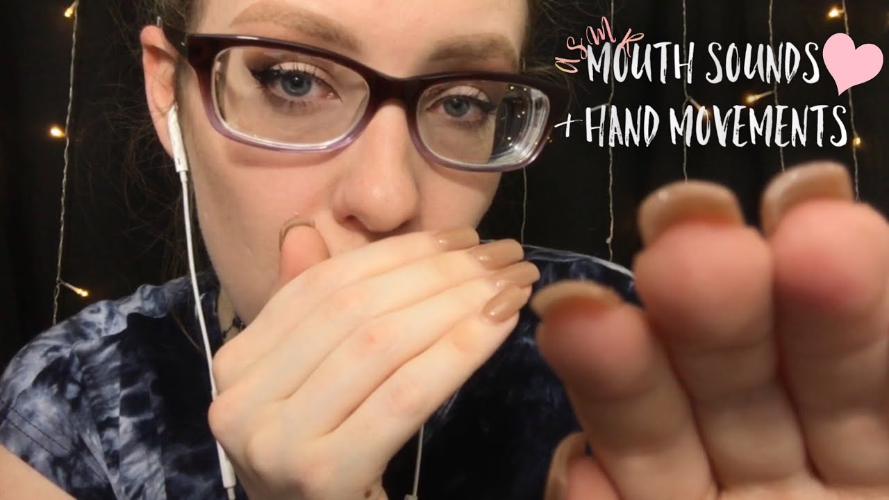 ASMR Tingly Mouth Sounds & Hand Movements For Sleep
