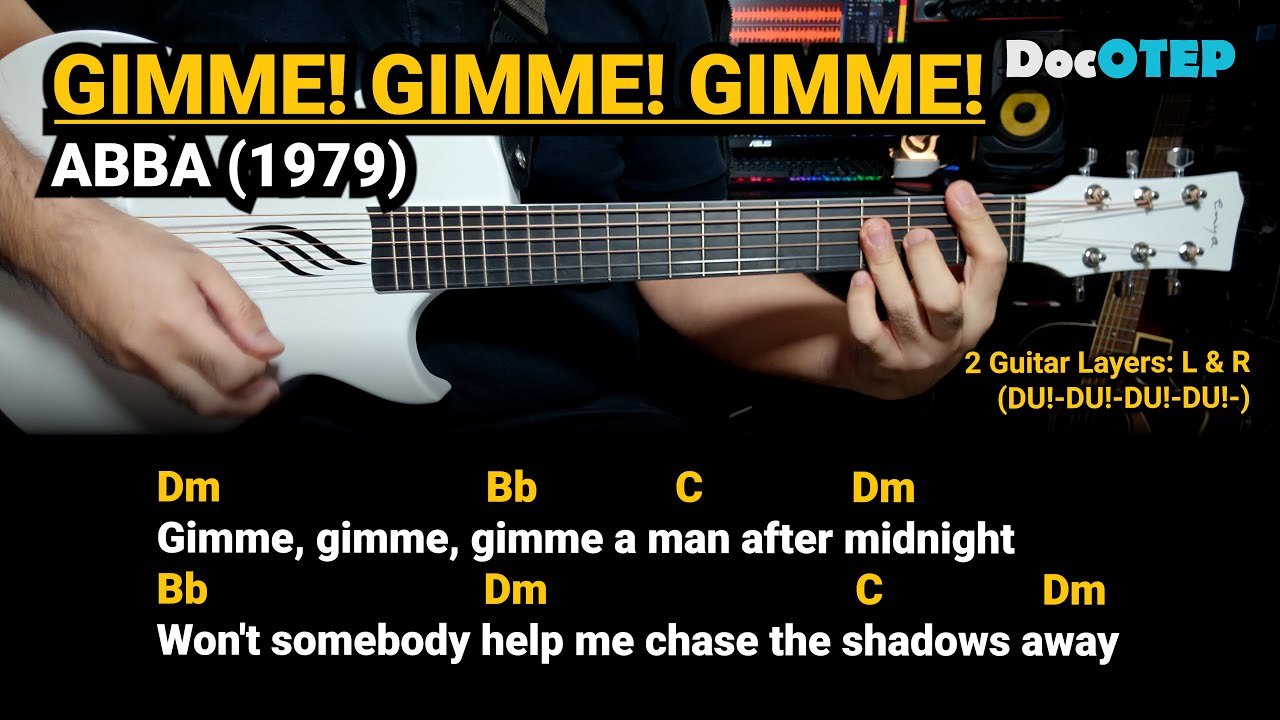 Gimme! Gimme! Gimme! (A Man After Midnight) - ABBA (1979) Easy Guitar Chords Tutorial with Lyrics