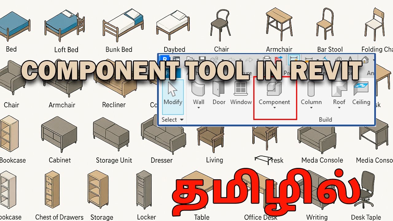 Why இந்த tool 3 Tab la இருக்கு | Revit Component tool