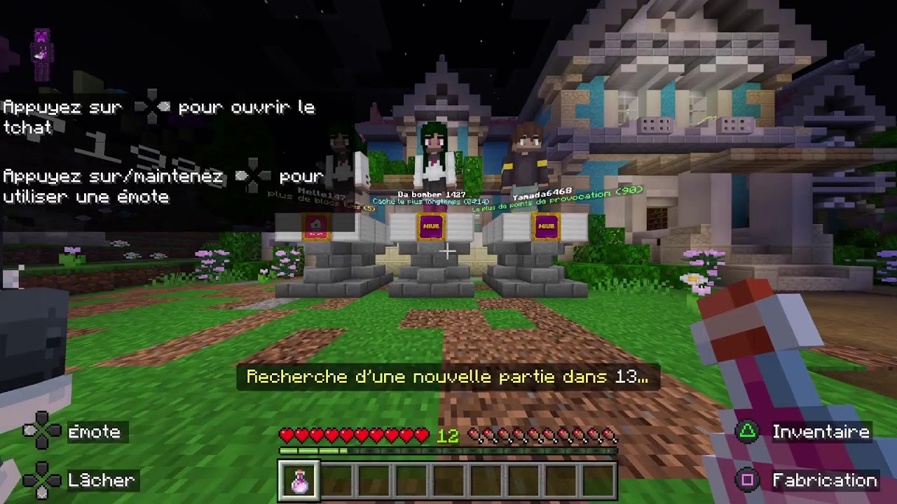 Live Minecraft Fr Mini jeux Venez Jouez