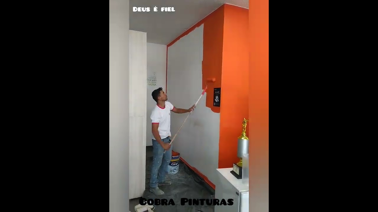 parede laranja