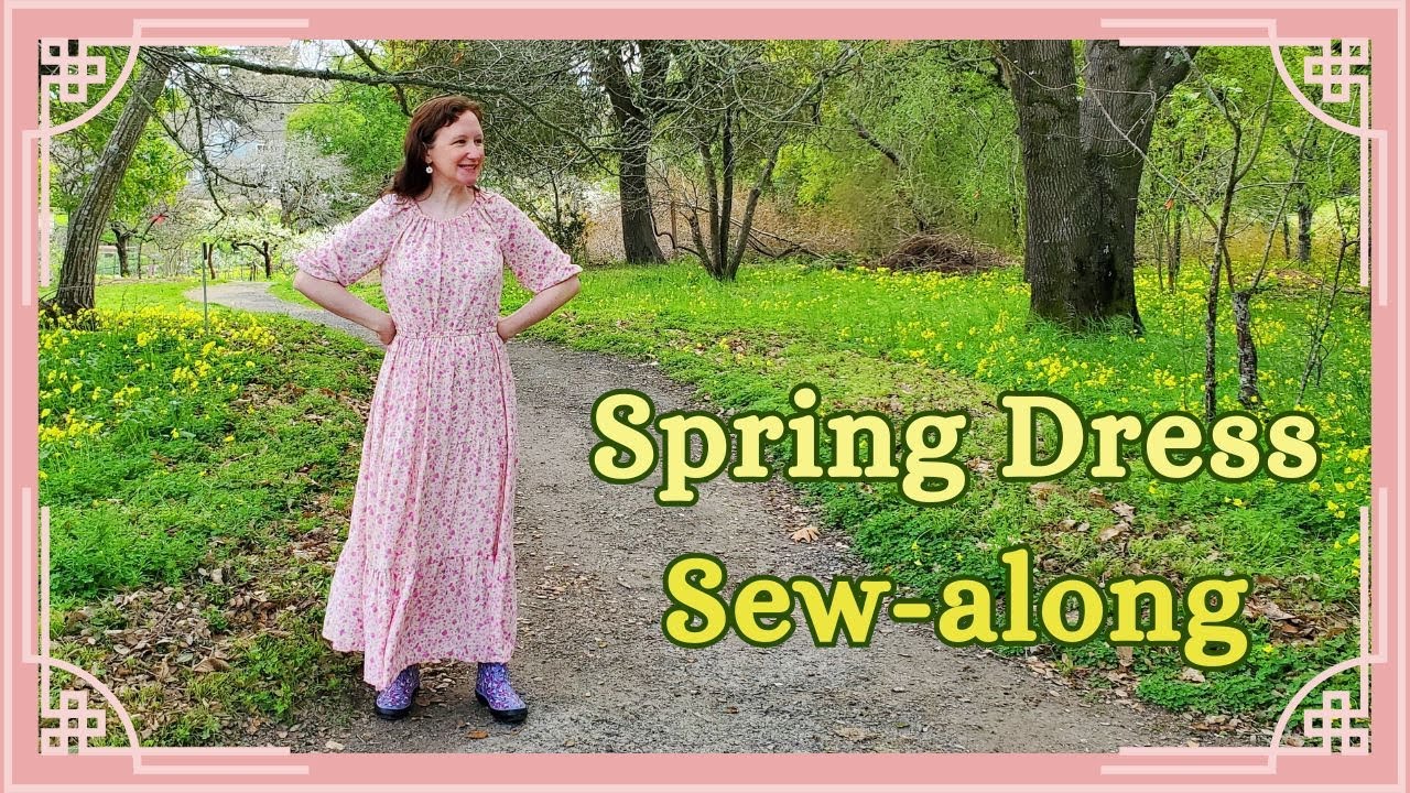 Sewing a Spring Dress! (flowers, pastels, easy pattern!)