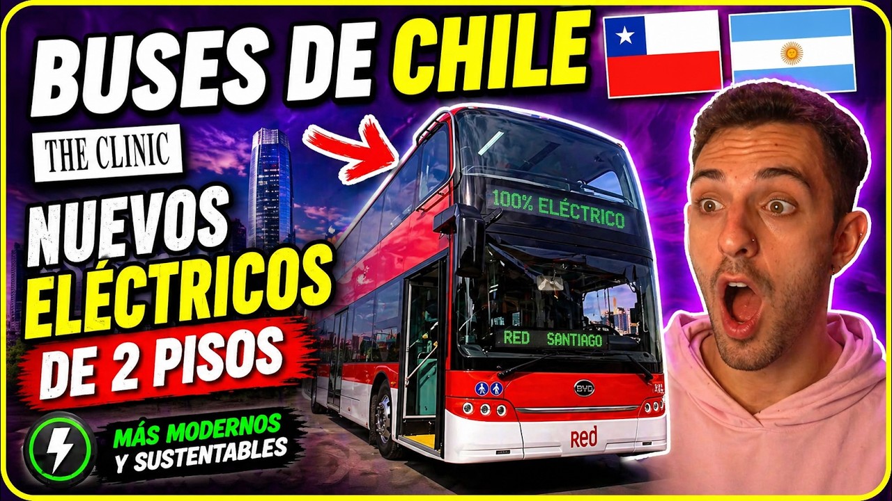 ARGENTINO reacciona a BUSES de 2 PISOS en CHILE para el TRANSPORTE publico 🇨🇱😱🇦🇷