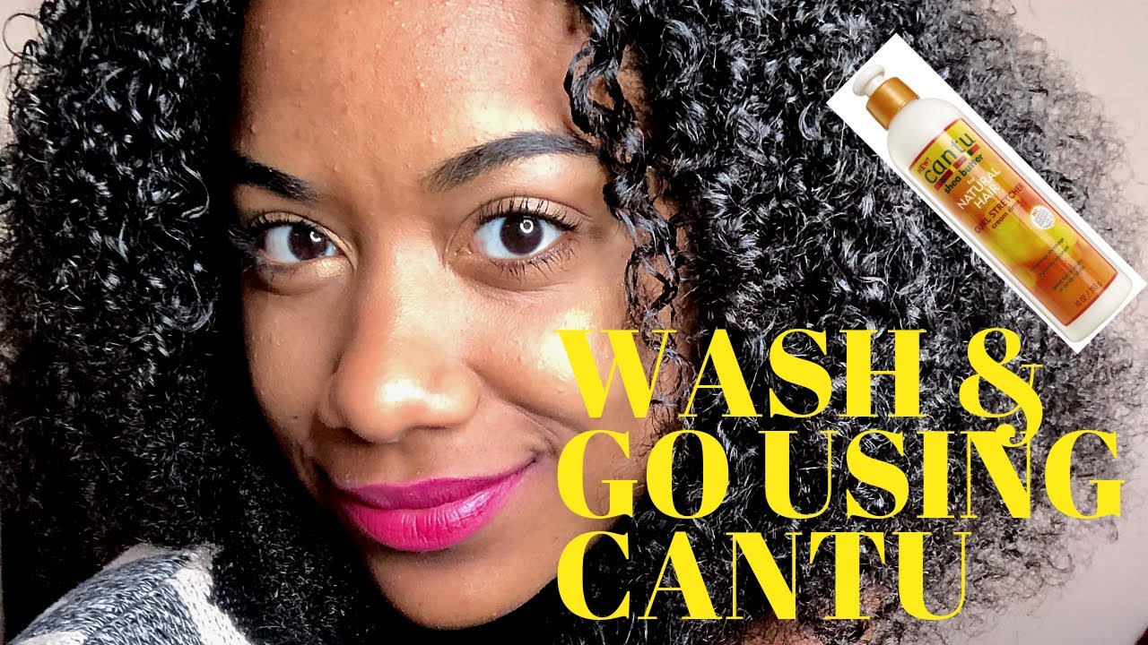 Quick wash & go using CANTU styling gel and curl stretcher
