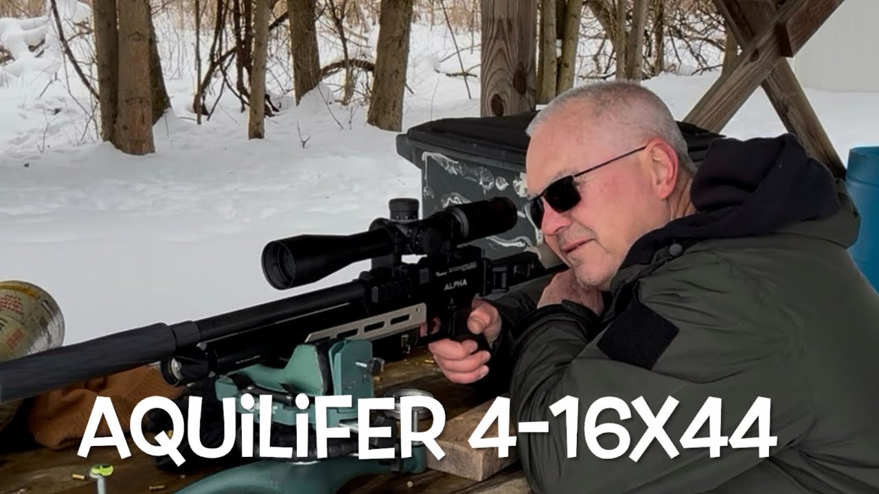 Прицел Aquilifer 4-16x44 AO протестирован и рассмотрен на моем Air Venturi Alpha на стрельбище.