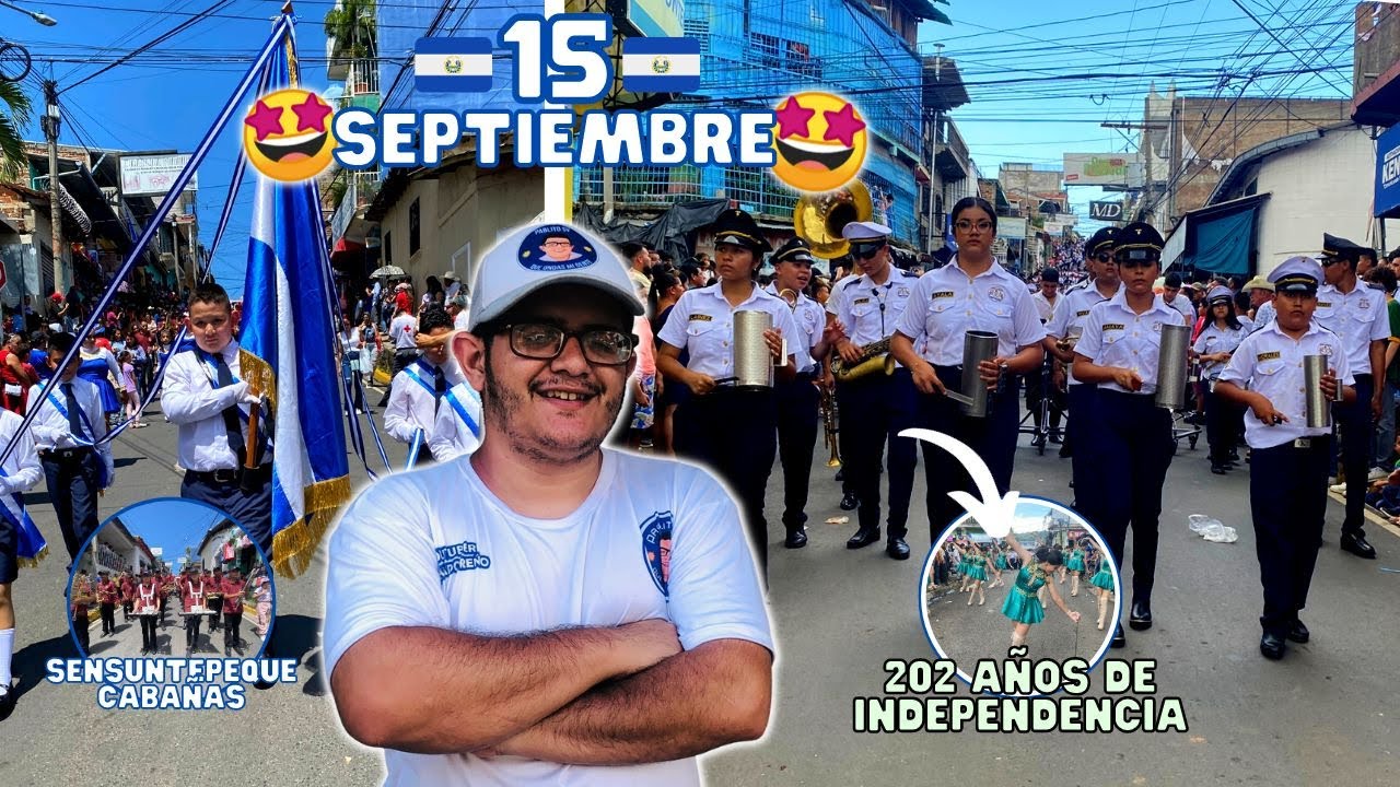 ASÍ  se VIVIO el DESFILE del 15 de SEPTIEMBRE en EL SALVADOR 🇸🇻🥳*Día de la independencia*🤩#vlogs