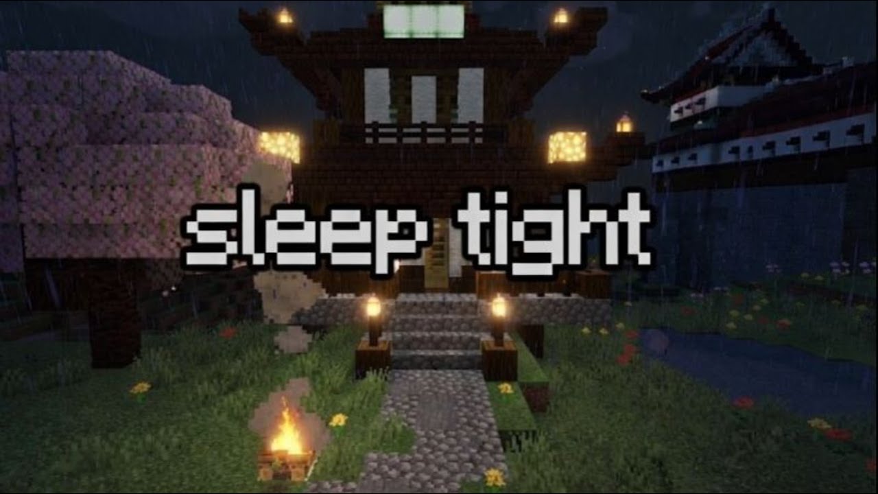 It’s Okay to Rest. Sleep Tight | 8 Hours Minecraft Night Rain
