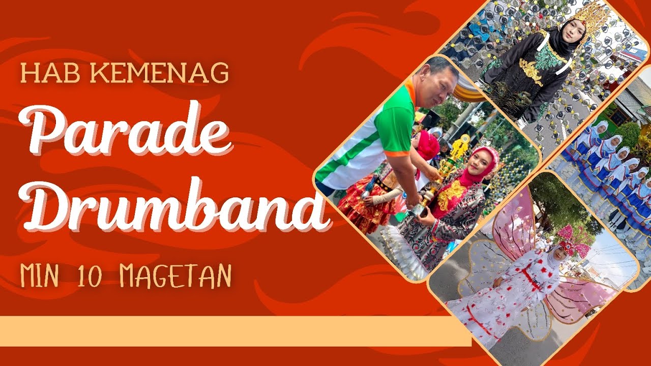PARADE drumband MIN 10 MAGETAN, Pada acara HAB KEMENAG Tahun 2023
