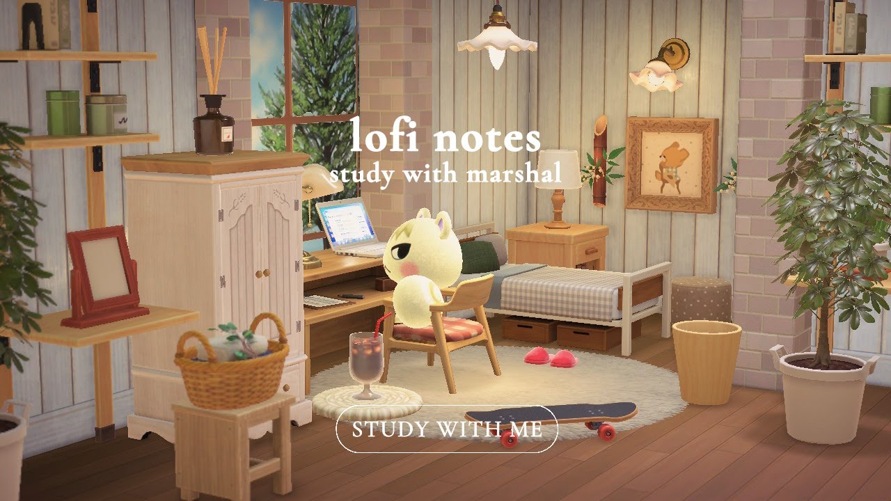 no time to snooze! 스터디 윗 미! 🍐 lofi music for study 공부할 때 듣기 좋은 로파이 | acnh 모동숲 あつ森