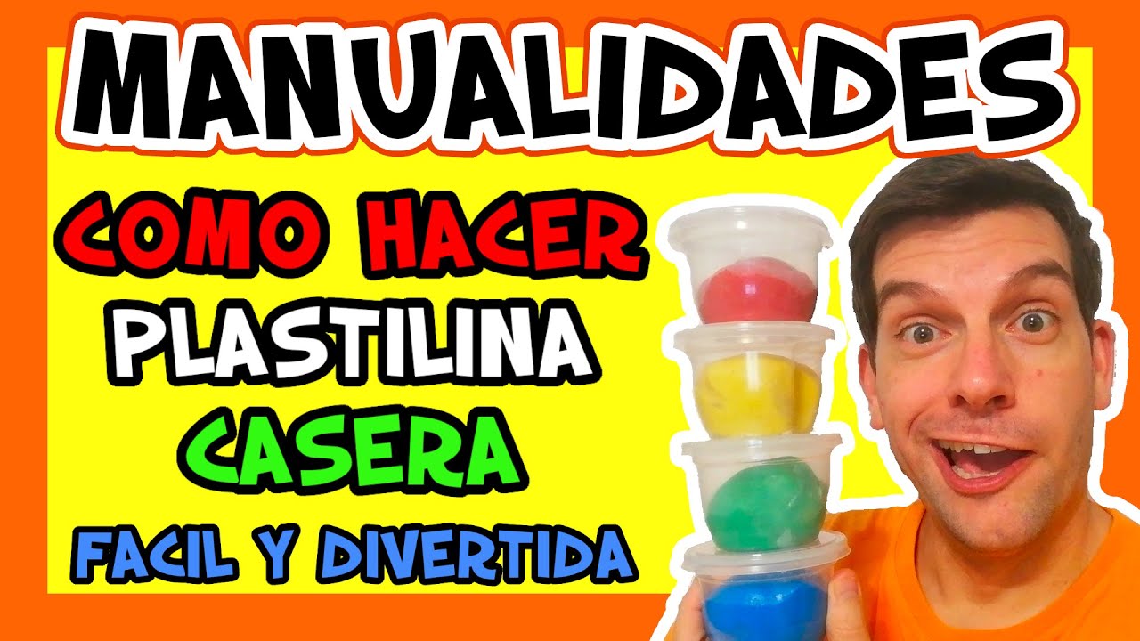 🟡 Como hacer PLASTILINA 🟢 casera CON HARINA y sin fuego