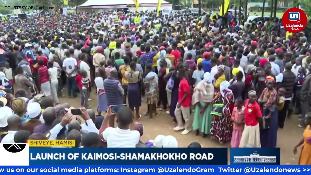 President Ruto’s Remarks During the Launch of the Kaimosi–Shamakhokho Road in Shiveye, Hamisi