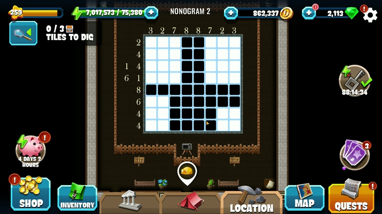 Nonogram 2 | Nonogram | Diggy's Adventure
