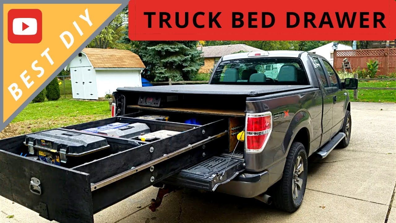 BEST DIY Truck Bed Sliding Drawer