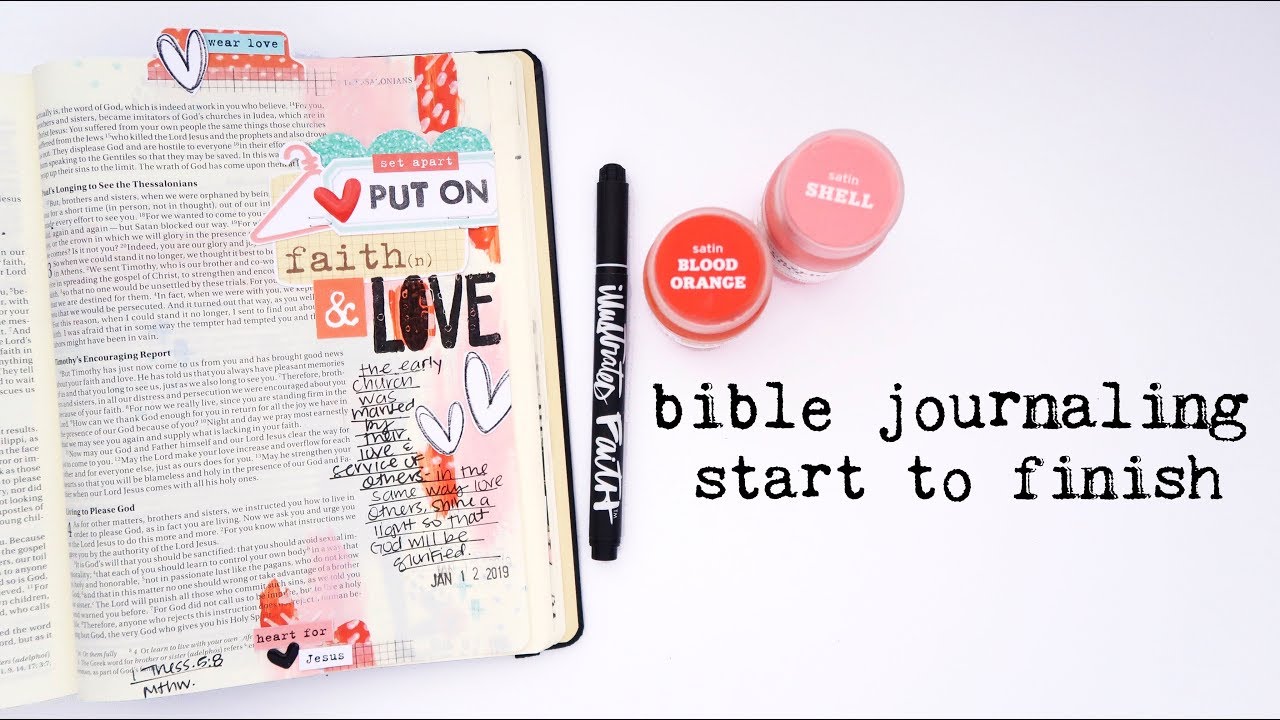 My Bible Journaling Process From Start to Finish!
