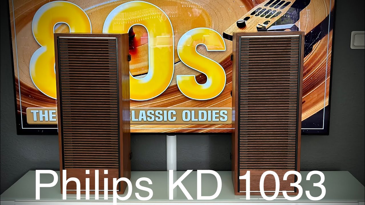 Philips KD 1033 vintage speaker looking inside Test