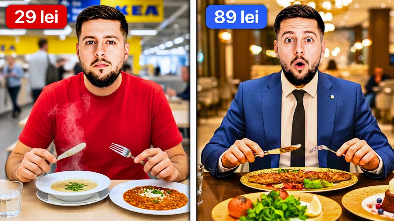 CEL MAI IEFTIN vs SCUMP MENIUL ZILEI DIN BUCURESTI