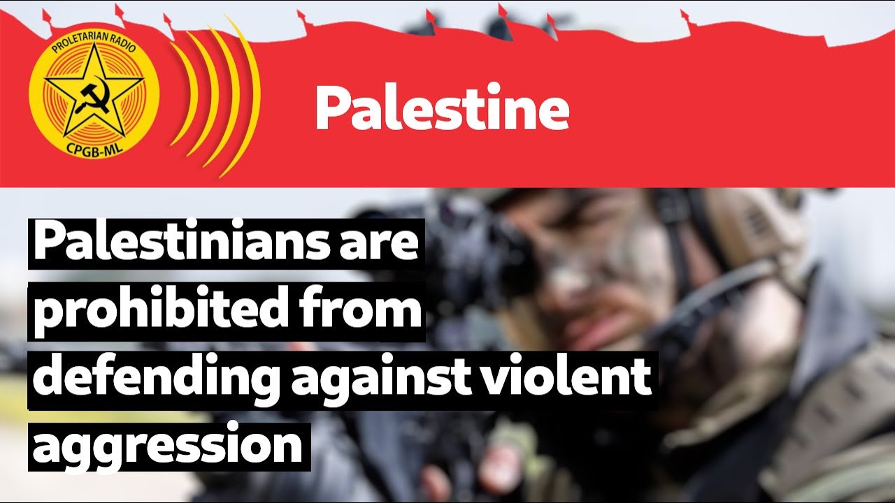 Palestinians are prohibited from defending against violent aggression